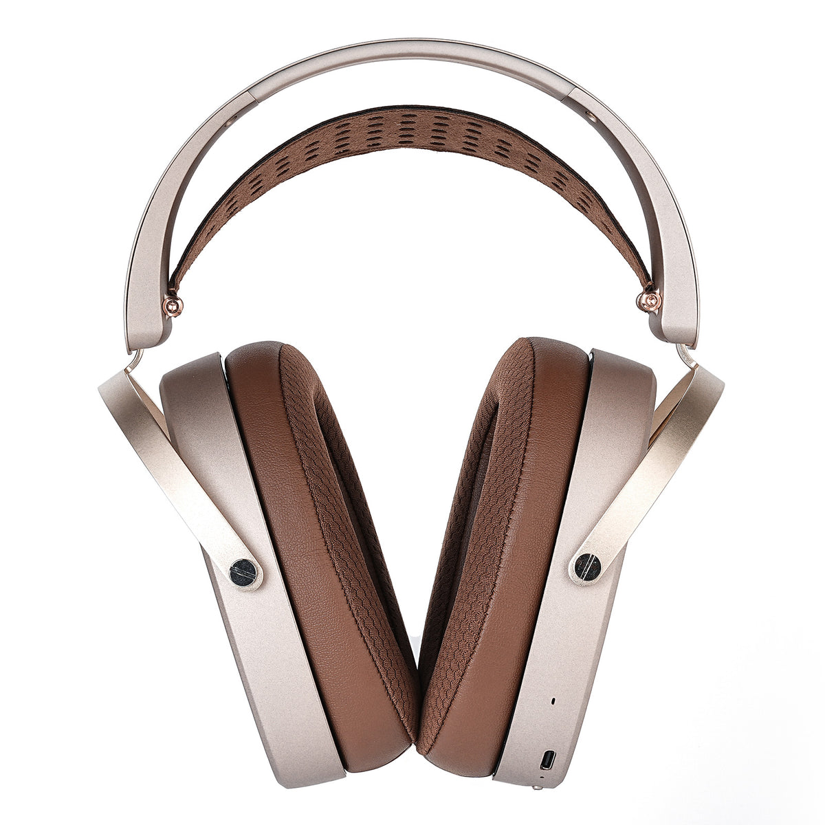 HiFiMAN HE1000 WiFi Streaming Planar Headphones HiFiMAN HE1000 WiFi side profile with integrated electronics